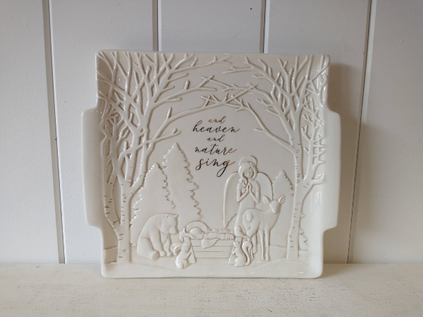 Serving Tray &quot;And Heaven &amp; Nature Sing&quot;