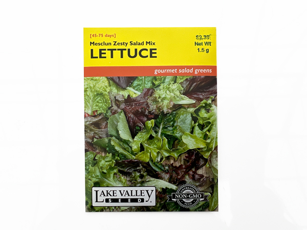 Lettuce Mesclun Zesty Salad Mix Seed