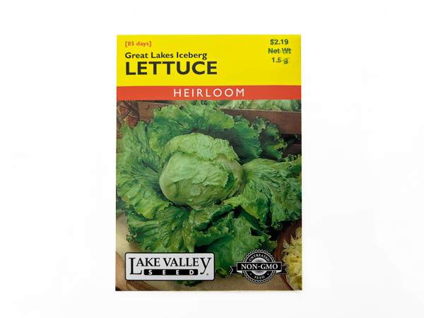 Lettuce Great Lakes Iceberg Seed
