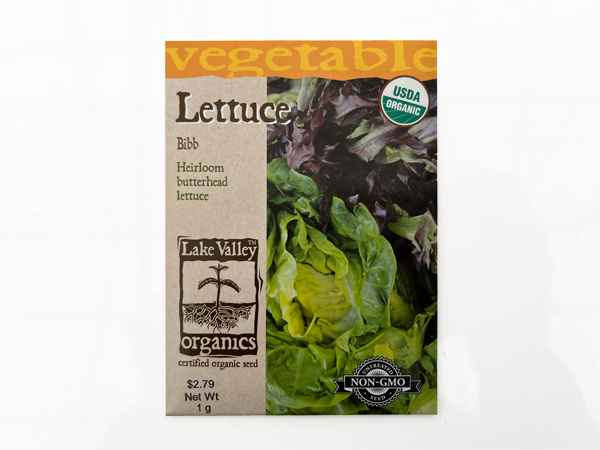 Lettuce Bibb Organic Seed