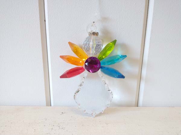 Rainbow Angel Ornament