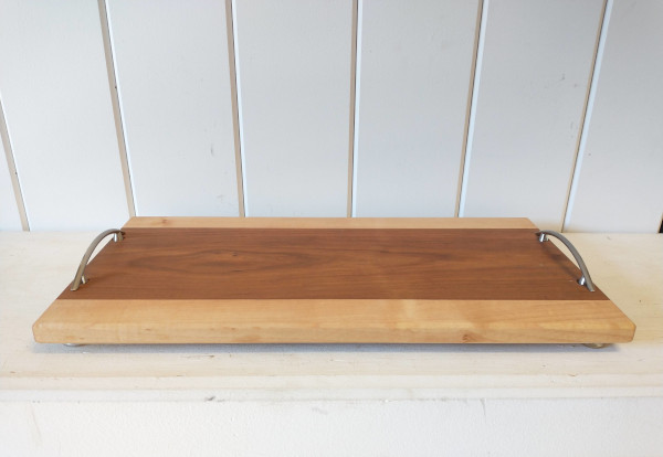 17.5 x 9" Maple & Cherry Cutting Board