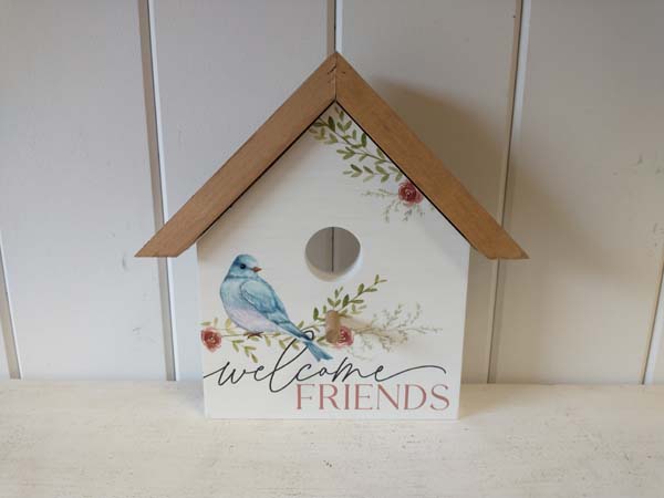 PGD "Welcome Friends" Birdhouse Decor