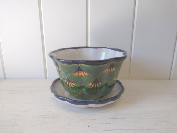 Pot w/Saucer 5.5 x 5.5