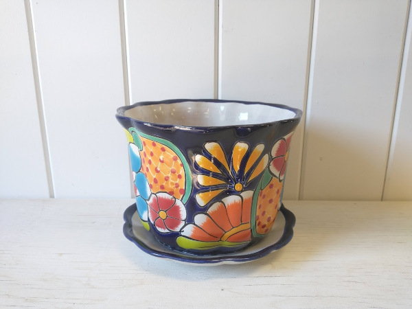Pot w/Saucer 8 x 7.25