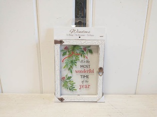 Window Plaque "It's The Most Wonderful Time..."