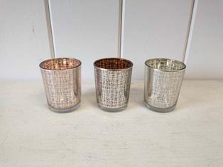 Silver Autumn Votive (Qty3)