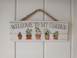 PGD &quot;Welcome to My Garden&quot; Hanging Sign